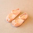 thumbnail image 3 of 2022 nuevos zapatos con lazo para niños, sandalias de princesa coreana, zapatos de fondo blando, zapatos de gelatina de Boca de pescado para mujeres y niños, zapatos para la lluvia, 3 of 5