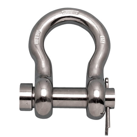 

STAINLESS STEEL 316-NM ANCHOR SHACKLE 1/2 W/ROUND PIN (S0116-RP13)