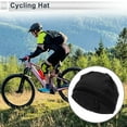 thumbnail image 2 of Sombrero de ciclismo Unique Bargains absorbente de sudor transpirable forro de casco Spandex negro 10.24"x5.51" 1 Pcs, 2 of 7