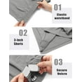 thumbnail image 4 of UTOURS Unisex Tear Away Shorts 3-inch Knee Hip Replacement Recovery Post Surgery Cotton Shorts Loose Fit Without Pocket, 4 of 6