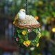 thumbnail image 4 of Kearding Flor pájaro casa colgante loro al aire libre pájaro casa cálido invierno pájaro guarida escultura patio jardín decoración colgante pájaro Artesanía Kearding HA018988-00, 4 of 6