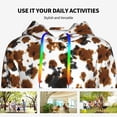 thumbnail image 4 of Haiem Cow Tie Dye for Women's Fashion Hoodies & Sweatshirts with Kangaroo Pocket,Hooded Sweatshirt with Eye-catching Drawstrings-Medium, 4 of 7