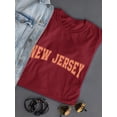 thumbnail image 3 of New Jersey College Style T-Shirt Women -Image by Shutterstock, Female Small, 3 of 4
