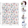 thumbnail image 4 of Floral Princess Pattern Blanket,Comfortable Soft Flannel Throw Blanket,All Season,Warm Lightweight Blankets for Sofa Bed Couch Living Room Chair,30"x40", 4 of 4