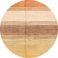 thumbnail image 1 of Ahgly Company Tapis d'Intérieur Ronds Abstraits Chrome Or Jaune Orientaux, 3 Pieds Rond, 1 of 6