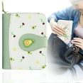 thumbnail image 2 of BinKFF Cute Fruit Prints Small Women Wallet with Zipper Coin Pocket PU Leather Compact Cash Travel Credit Card Holder for Female Ladies Teen Girls ID Window and Card Slots, 2 of 9