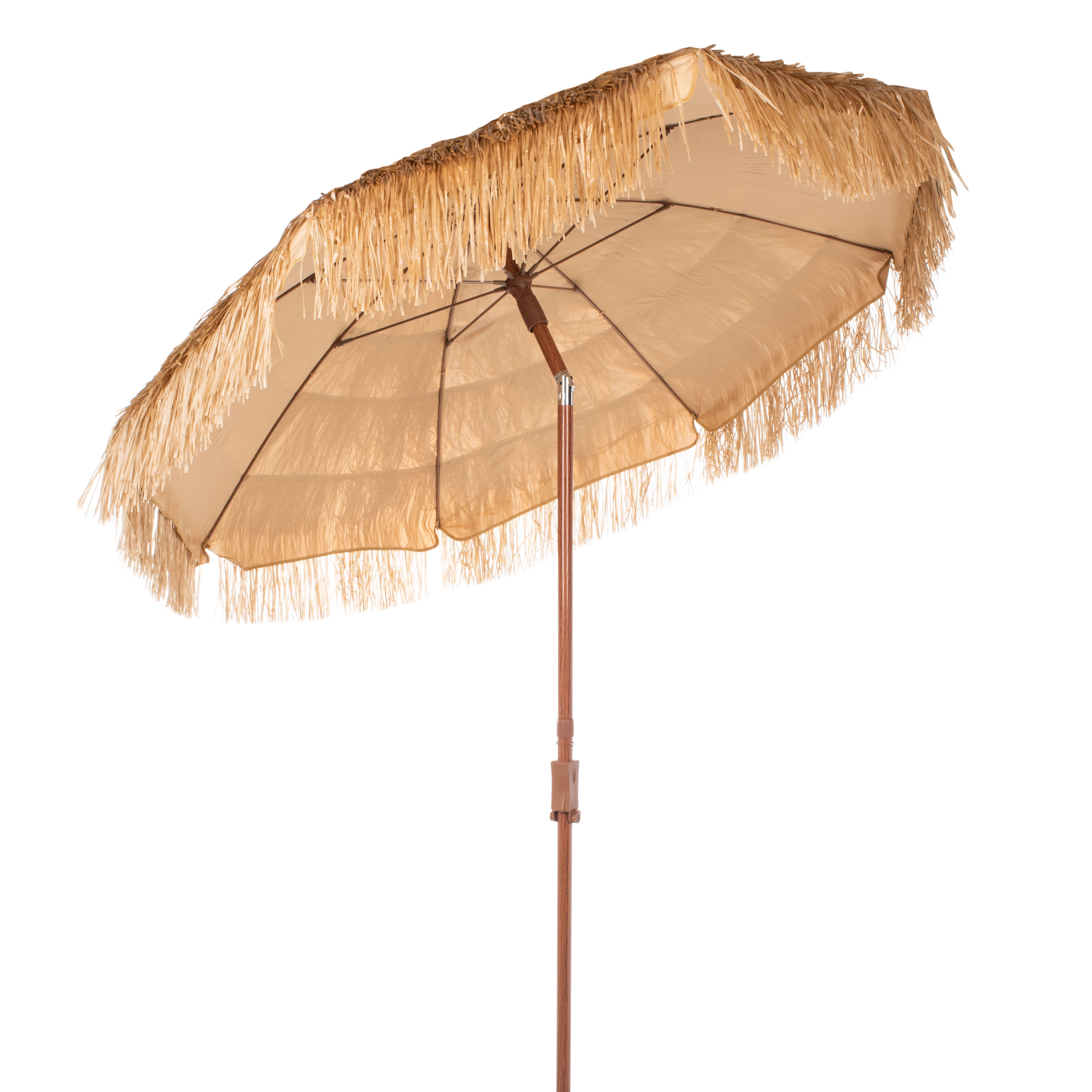 SAFAVIEH Hilo Outdoor Patio 6.5' Tiki Beach Umbrella