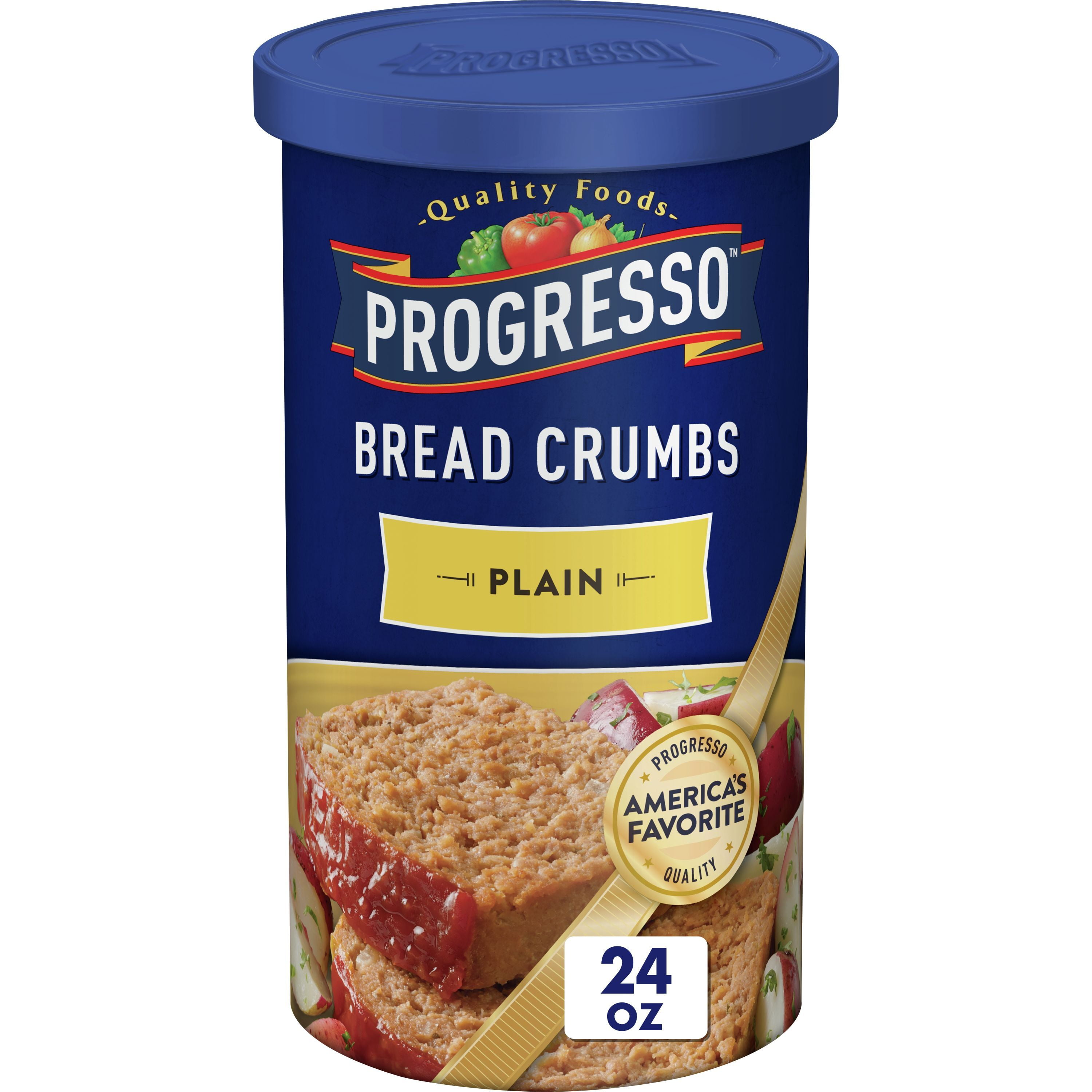 Progresso Quality Foods Plain Breadcrumbs, 24 oz Canister