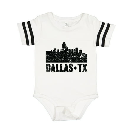 

Inktastic Dallas Texas City Skyline with Grunge Gift Baby Boy or Baby Girl Bodysuit