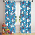thumbnail image 5 of Blackout Kids Curtains,Blue Stars and Baseballs Pattern Childrens Insulated Curtains Set Of 2,Bedroom Essentials,Toddler Room Decor 42"x84", 5 of 5