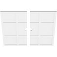 thumbnail image 2 of 34"OD x 3"ID x 11 3/4"C x 1"P Rubik Architectural Grade PVC Contemporary Ceiling Medallion, Two Piece, 2 of 11