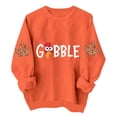 thumbnail image 5 of Vynhevius Women's Thanksgiving Sweatshirt Crew Neck Long Sleeve Loose Casual Pullover Top, 5 of 6