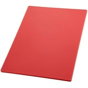Winco 15" W x 20" D Cutting Board Red 86126
