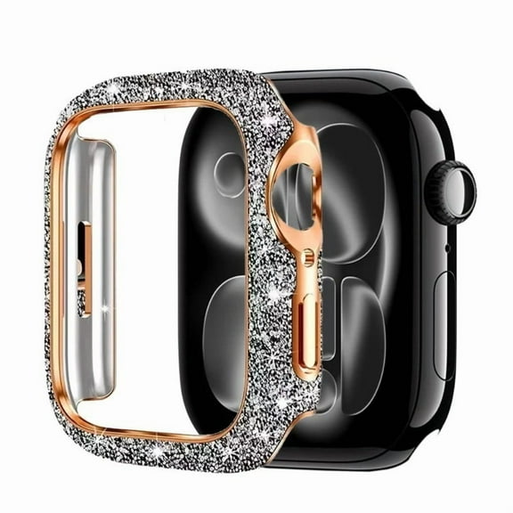 HD Crystal Diamond Glass Case For Apple Watch11 46mm 42mm Screen Protective Shell iWatch11 10 Cover