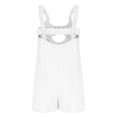 thumbnail image 3 of Lenpel Rompers for Women Summer Casual Sleeveless Square Neck Padded Backless Elastic Strap Jumpsuits Loose Short Overalls, 3 of 6