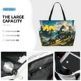 thumbnail image 3 of Xecao Valley River Dinosaur for versatile beach bag for women includes zipper pockets and waterproof material, ideal for vacations and adventures., 3 of 7