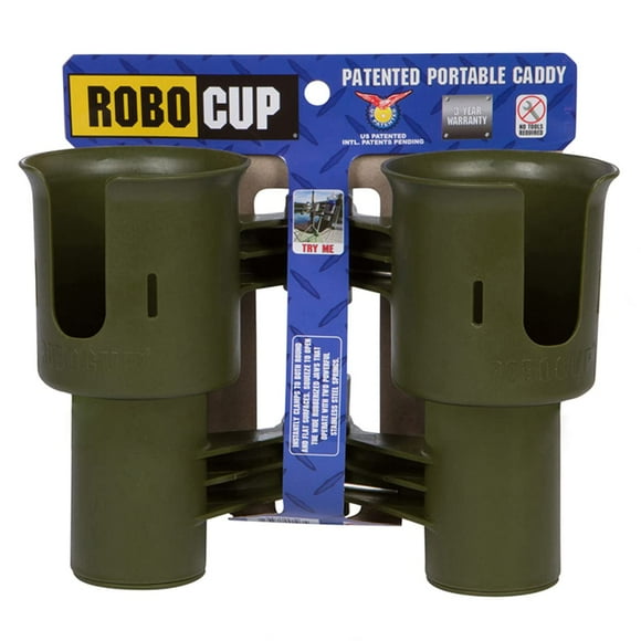 Soporte RoboCup Oliva para Bebidas y Cañas de Pescar