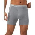 thumbnail image 3 of Hanes Men's Value Stretch Boxer Brief Underwear, Assorted, 3-Pack, 3 of 7