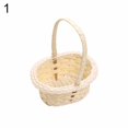 thumbnail image 4 of Flmtop Plastic Weaving Vegetable Fruit Picnic Storage Basket Box Cosmetics Organizer, 4 of 7