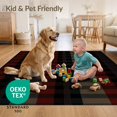 thumbnail image 4 of ODIKA 3'x5' Ultra-Soft Throw Mat, Buffalo Plaid Checkered With Bold Tartan Farmhouse Grid Design None Washable, Bare feet friendly, Easy Care Indoor rug for Bedside, Vanity, 4 of 7
