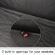 thumbnail image 3 of TFixol Funda impermeable para banqueta trasera 600D Oxford Asiento negro TFixol protector de asiento, 3 of 7