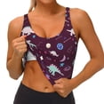 thumbnail image 3 of Fuzoiu Space Dinosaur Print Women's Sports Vest,U-Back Sports Tank,Gym Vests,Athletic Sleeveless Shirts,Exercise Undershirts,Yoga, Gym, and Dance Wear-X-Large, 3 of 8