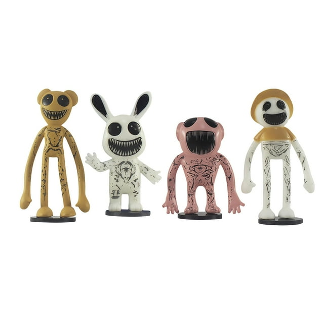 KEVCHE 4 Piezas Figura de Acción Zoonomaly, Figura de Zoonomaly Juego de Terror Decoración de Escritorio Juguete, Zoonomaly Figura para Niños y Aficionados, Edad 3+
