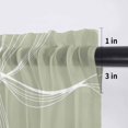 thumbnail image 3 of Sage Green Sheer Curtains Valances for Windows Minimalist Abstract Modern White Art Chiffon Kitchen Valances for Cafe, Rod Pocket Voile Window Treatments Curtains for Living Room Bedroom, 54"x18", 3 of 9