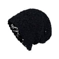 thumbnail image 4 of Gorro de crochet para mujer, suave, moderno y transpirable, ideal para vacaciones y viajes a la playa. Negro, 4 of 9