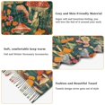 thumbnail image 5 of FORMRS Womens Scarf Winter Soft Long Big Warm Shawls Wrap Tassel Scarves, Floral Mushroom, 5 of 9