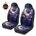 thumbnail image 3 of Uorisanigo Automotive Seat Covers, Moon Purple Butterfly Car Seat Cover Front for Cars, Blanket Cloth 2-Pack Car Seats Cushion, Front Seats Covers Fit for Most Cars SUV, 3 of 7