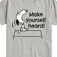 thumbnail image 3 of Peanuts - Make Yourself Heard - Toddler & Youth Short Sleeve Graphic T-Shirt, 3 of 6