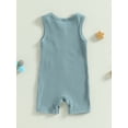 thumbnail image 4 of Bagilaanoe Newborn Baby Boys Summer Jumpsuits Contrast Color Sleeveless Bodysuits 6M 12M 18M 24M Infant Casual One Piece Romper, 4 of 8