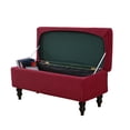 thumbnail image 6 of Ottoman Slipcover High Stretch Furniture Protector Cover storage Ottoman Slipcover Protection Suitable for Hinged Lid Storage Ottoman Red, 6 of 8