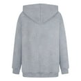 thumbnail image 4 of BLTIBY Valentine's Day Sweatshirt for Women Hooded Spring Autumn Funny Love Heart Graphic Valentines Shirt Casual Valentines Round Neck Long Sleeve Pullover Tops 2025 Gray XXL, 4 of 5