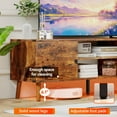 thumbnail image 6 of CL.HPAHKL TV Stand for TVs up to 60 inch, Entertainment Center with Storage Cabinet & Open Shelves, TV Console Table for Living Room and Bedroom, Brown, 6 of 7