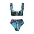 thumbnail image 5 of Daiia Fantasy Mushrooms Women's Bikini Set Two Piece Swimsuit High Waisted Bikini Adjustable Straps Bikini Perfect for Beach, Pool, and Summer Vacation-Medium, 5 of 9