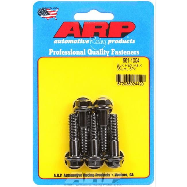 M8 x 1.25 Pack of 5 ARP 661-1015 Hex Bolt 
