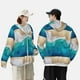 thumbnail image 4 of Fotbe Beach Chaqueta con Protección Solar UPF 50+ para Hombre y Mujer, Camisa con Capucha y Bolsillos-Small, 4 of 7