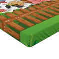 thumbnail image 2 of Ambesonne Cartoon Fitted Sheet, Farm Animals Mascots, Twin Size, Multicolor, 2 of 3