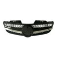 thumbnail image 1 of Front Grille For Mercedes-Benz R230 SL Class 2007-2009 SL550 Black/Silver Car Upper Bumper Hood Mesh Grid Grill, 1 of 6