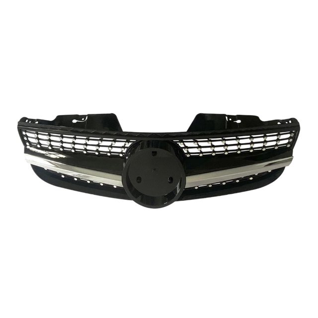 Front Grille For Mercedes-Benz R230 SL Class 2007-2009 SL550 Black/Silver Car Upper Bumper Hood Mesh Grid Grill