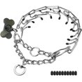 thumbnail image 1 of HSHDLDF Prong Collar for Dogs Pinch with Adjustable Stainless-Steel Links | Dog Choker Training Quick Release Snap Buckle Medium-Large (XL-Simple), 1 of 6