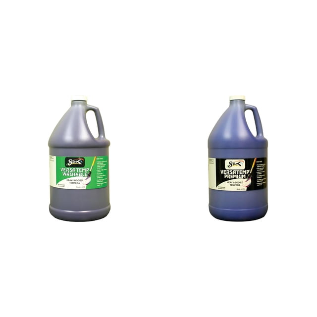 Kit de pintura Casafoyer, lavable Versatemp Tempera, 3,78 L, violeta y azul