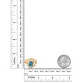 thumbnail image 3 of Gem Stone King 18K Yellow Gold Plated Silver London Blue Topaz Women Ring (3.07 Cttw, Oval 9X7MM, Gemstone Birthstone, Available in Size 5, 6, 7, 8, 9), 3 of 3