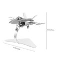 thumbnail image 1 of Stainless Steel Fighter Model for Decoration 1Pcs Metal Fighter Silver Ornament, 1 of 4