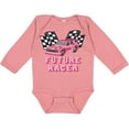 thumbnail image 3 of Inktastic Pink Future Racer Boys or Girls Long Sleeve Baby Bodysuit, 3 of 5
