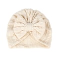 thumbnail image 6 of 5PCS Baby Girl Toddlers Breathable Cotton Hat Newborn Knotted Hat Cute Donut Soft Turban Bow Knot Cap, 6 of 6