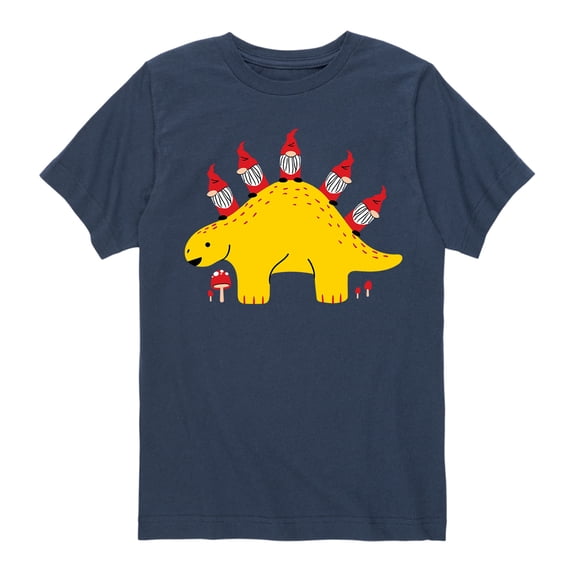 Instant Message - Gnomes Riding Dinosaur - Toddler Short Sleeve Tee