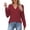 *Red, variant on ClodeEU Womens Long Sleeve V Neck Sweatshirts,Fall Winter Basic Casual Lightweight Pullover Shirt Pink,Womens Plus L